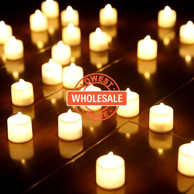 [ Wholesale Prices ] Flameless Smokeles Candle Light With Battery / Romantic Colorful Heart Candle Lights / Creative Electronic  LED Candle For Birthday Party Wedding Decorations