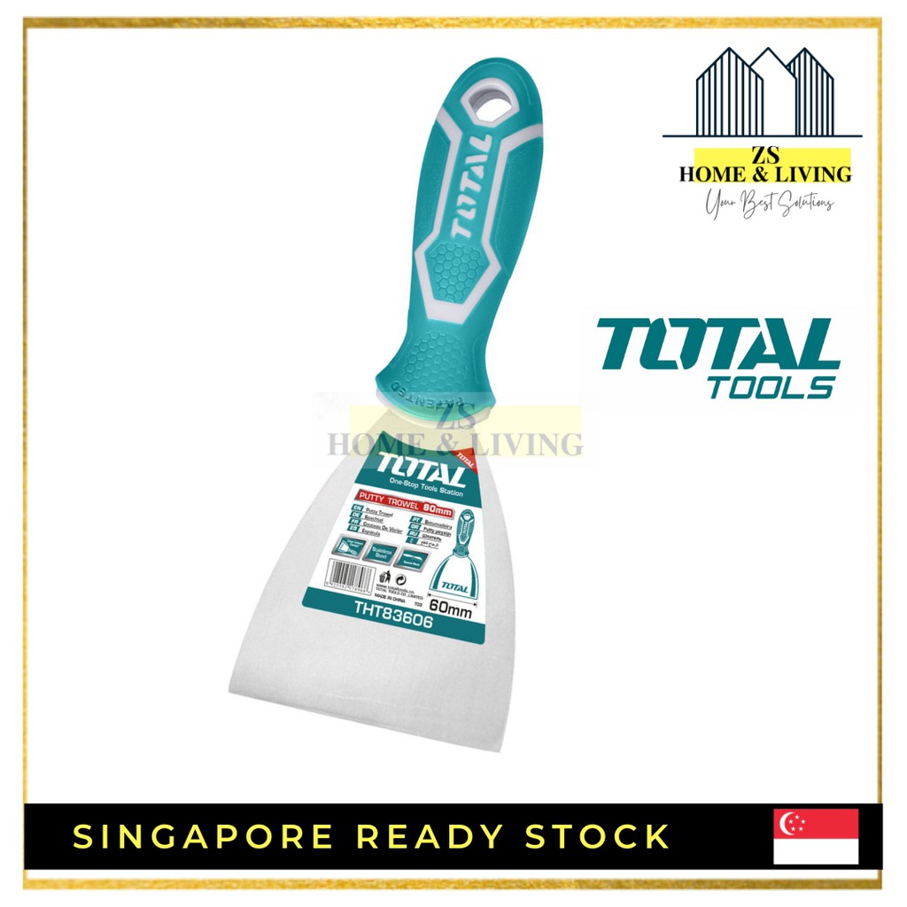 Total STAINLESS STEEL Putty Trowel Scraper WALL SCRAPPER PAINT SCRAPPER