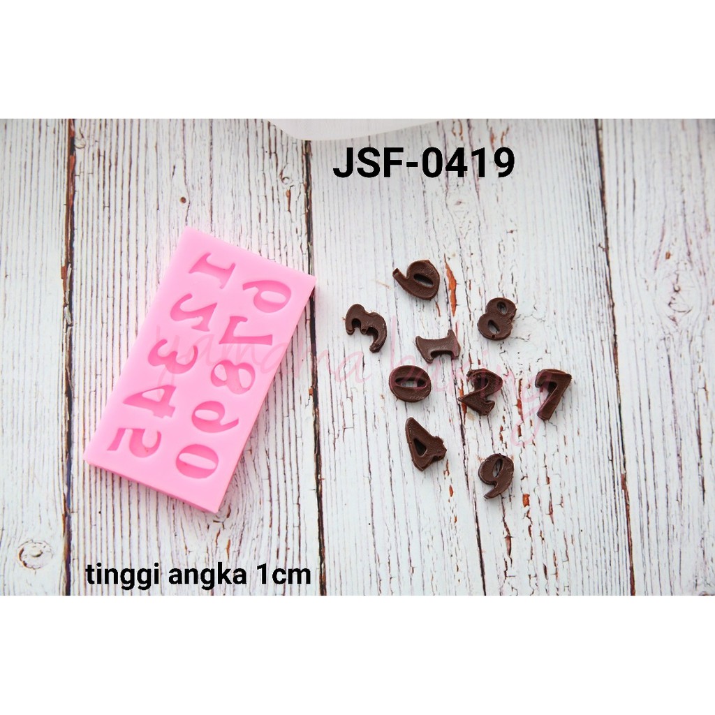 JSF-0419 Silicone Mold Chocolate/ Fondant/ pudding number/ | Shopee ...