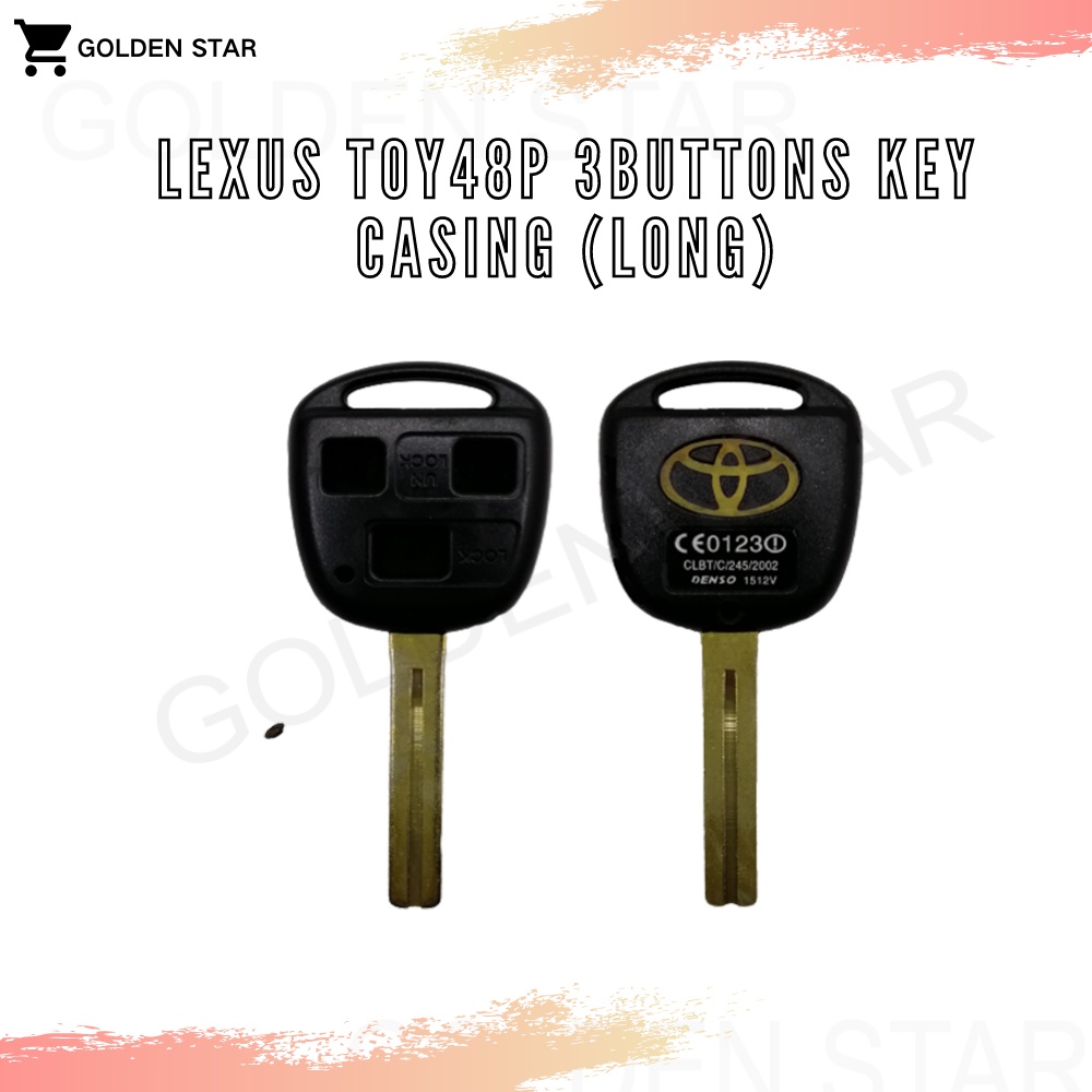 TOYOTA TOY48P 3BUTTONS KEY CASING (LONG) | Shopee Singapore