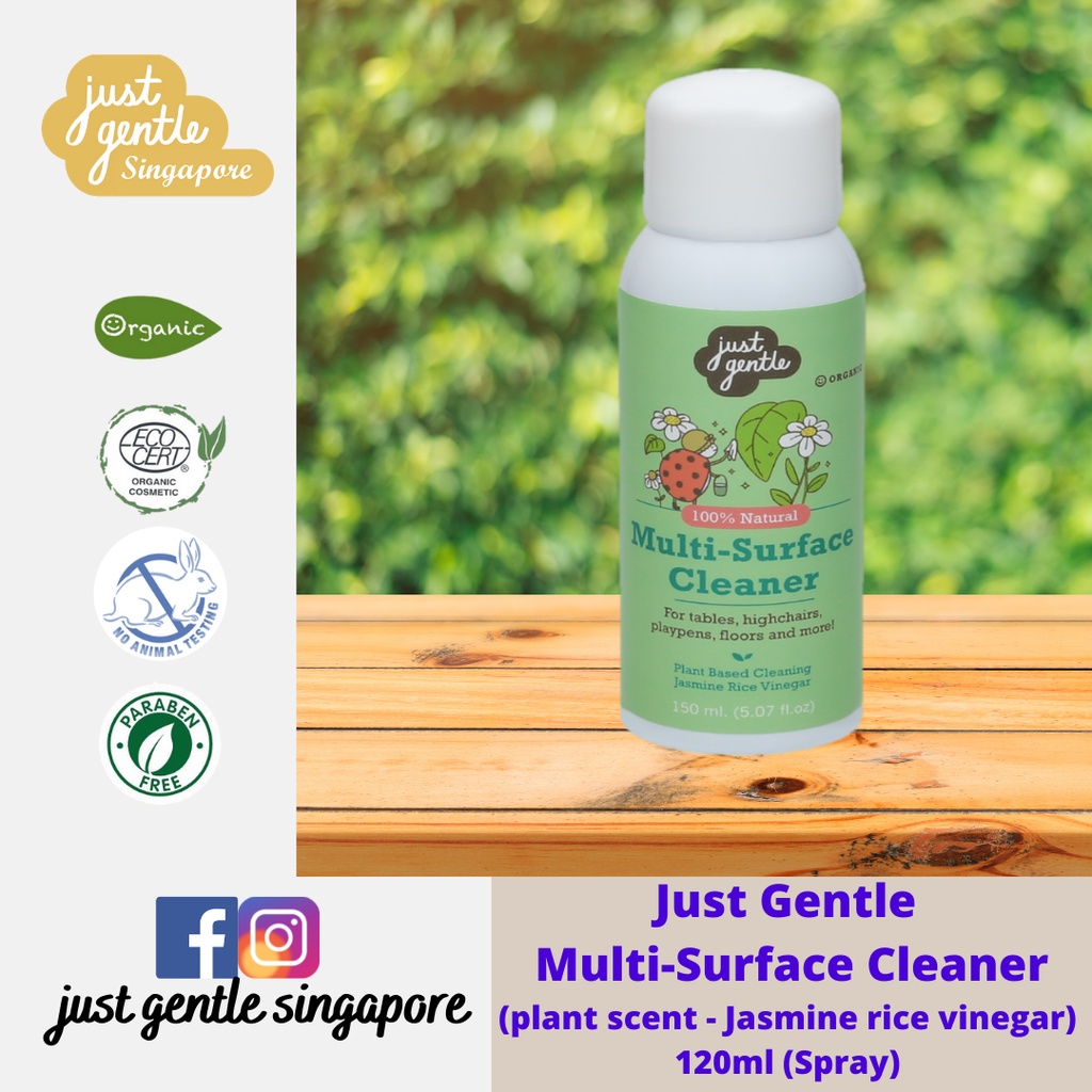 Just Gentle Organic Jasmine Rice Vinegar MultiSurface Cleaner Pocket