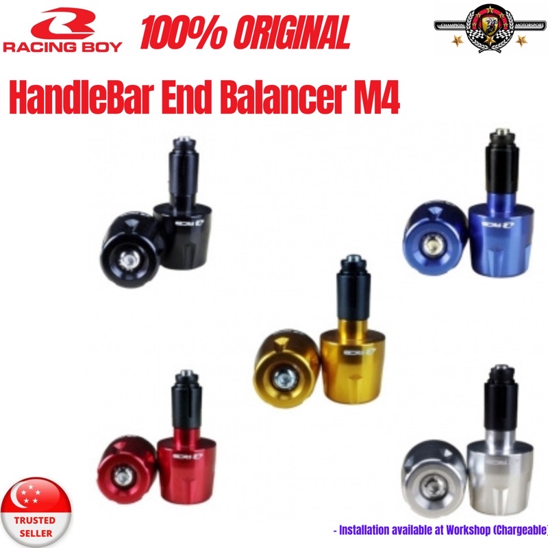 Racing Boy Alloy Handle Balancer/ Bar End Balancer M4 | Shopee Singapore