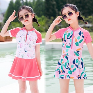 Girls skirted sale swimsuit