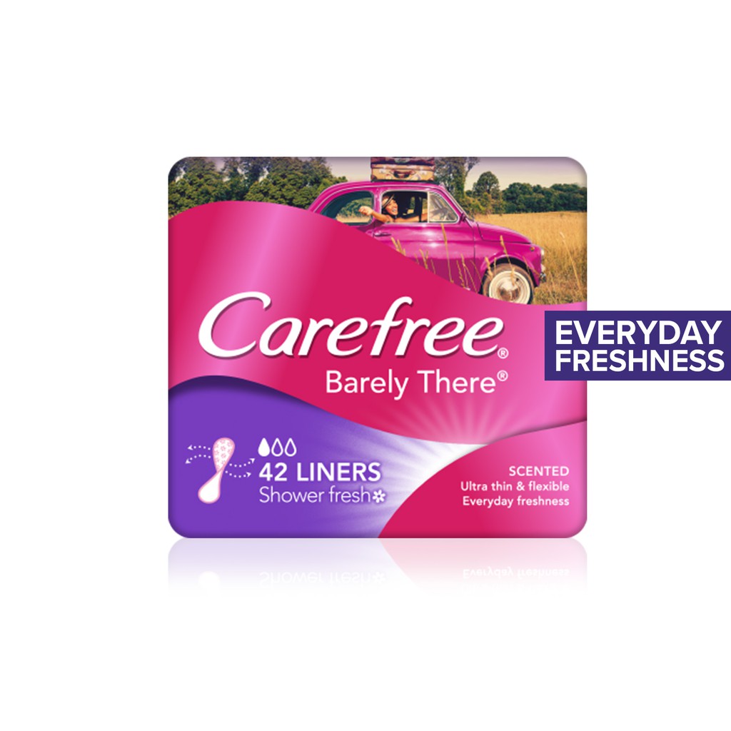 Carefree Acti-Fresh Body Shape Panty Liners Thin To Go Pack of 60 Liners,  60 Panty Liners