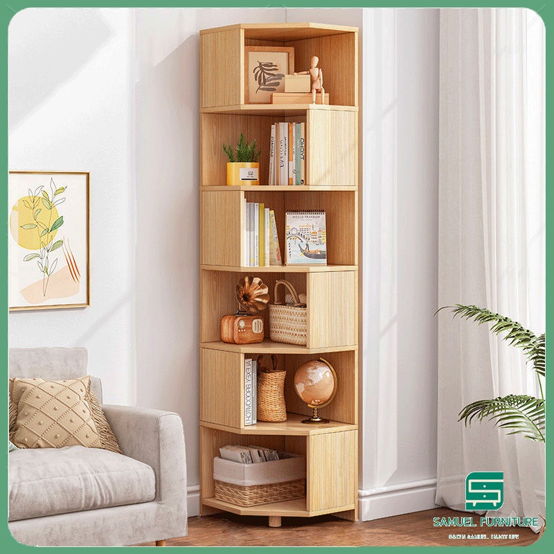 Samuel Corner Cabinet Corner Storage Square Shelf Corner Cabinet Home ...