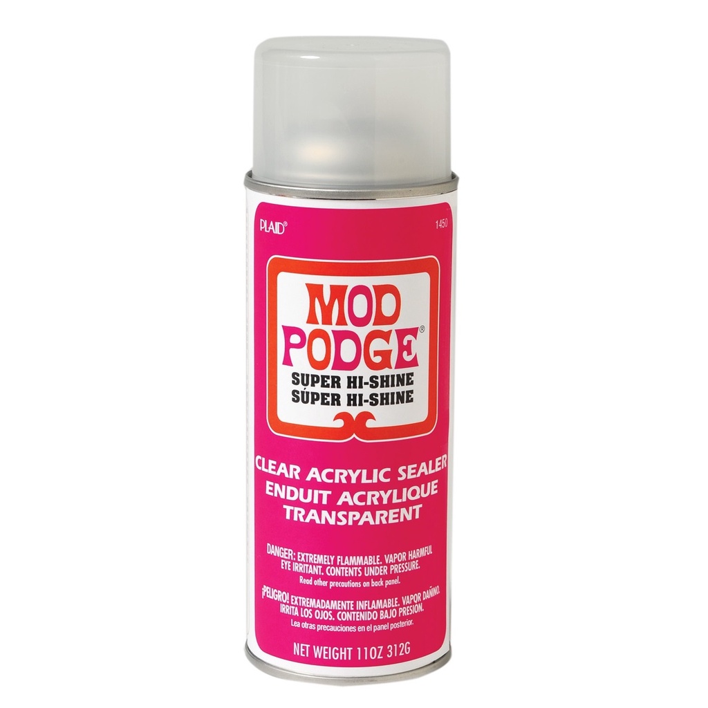 Plaid Mod Podge 1450 HiShine Clear Acrylic Sealer Spray 11oz(312g