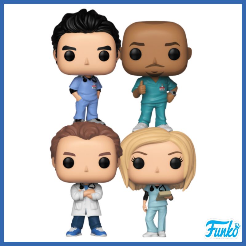 ️🩸 FIGURINES 🇸🇬 STOCK SCRUB J.D Turk Dr. Cox Elliot HEALTHCARE WORKERS