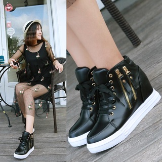 Wedge sale zip sneakers