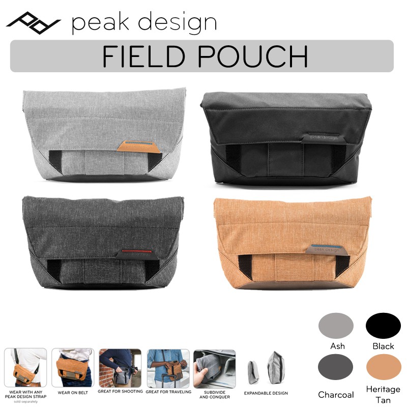 Peak design field pouch charcoal hot sale