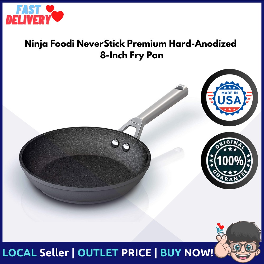 Ninja Foodi NeverStick Premium Hard-Anodized 12-Inch Round Grill Pan Grey