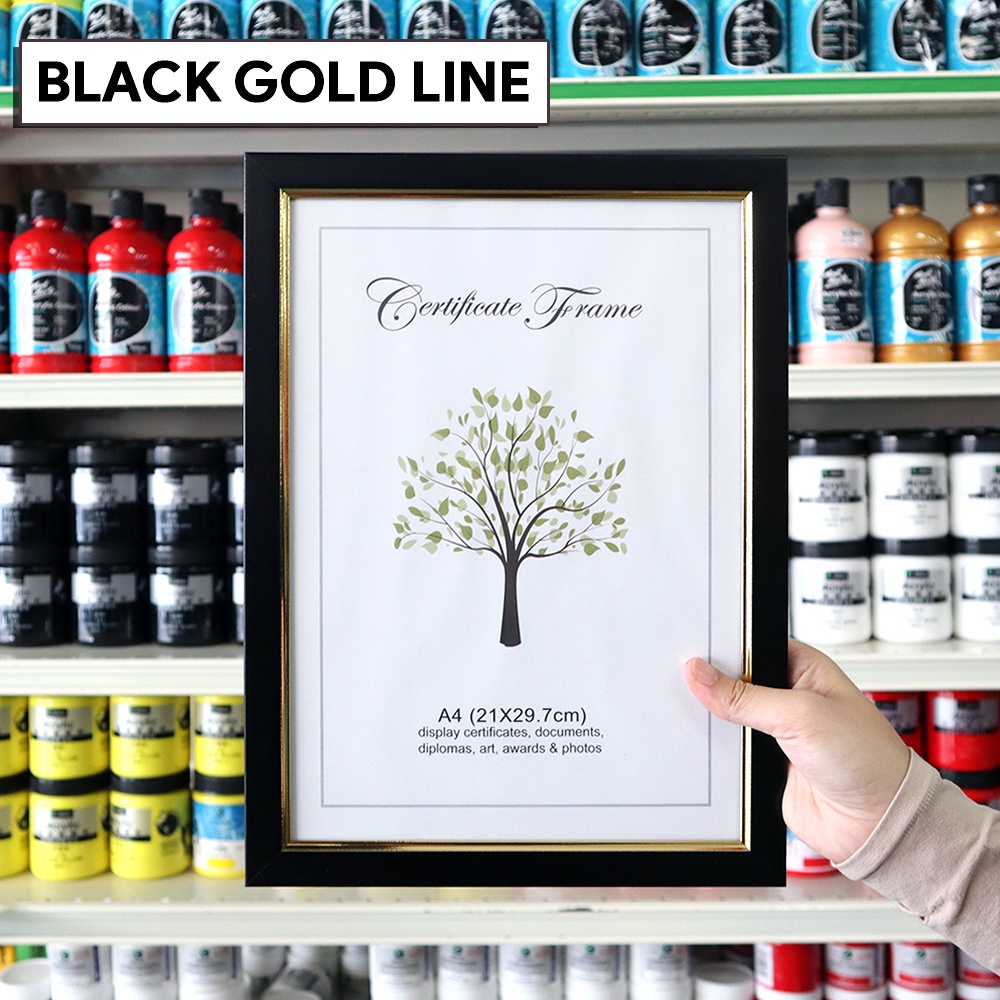 VCR A4 Certificate Document Photo Deco Frame Wood Texture Display Foto ...