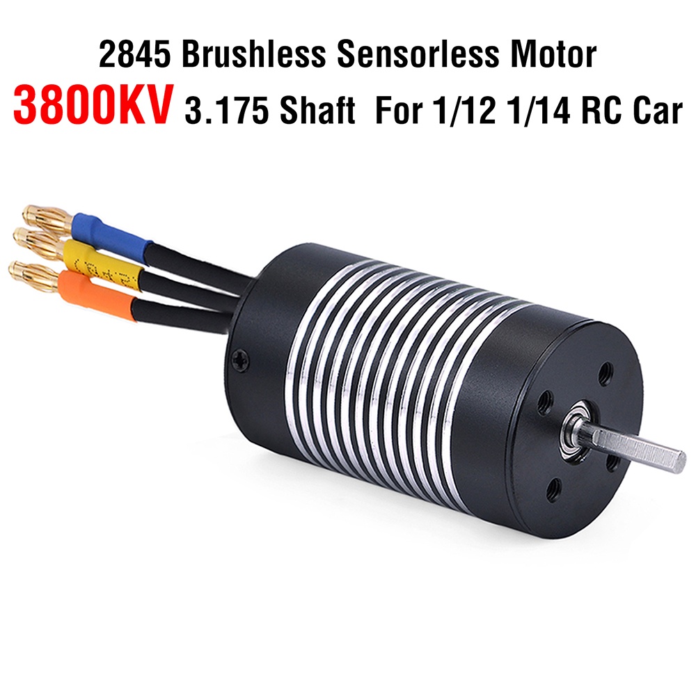 HMGRCTOY Brushless Sensorless Motor Rocket 2845 Waterproof Brushless Sensorless Motor 3100KV 3800KV 4370KV 5000KV for Traxxas HSP Monster On Road WLtoys 10428 12428 1 12 RC Car Shopee Singapore