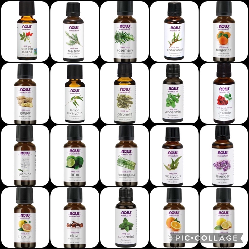 Now Foods Essential Oil 30ml / 118ml (Lavender,Tea tree, Eucalyptus ...