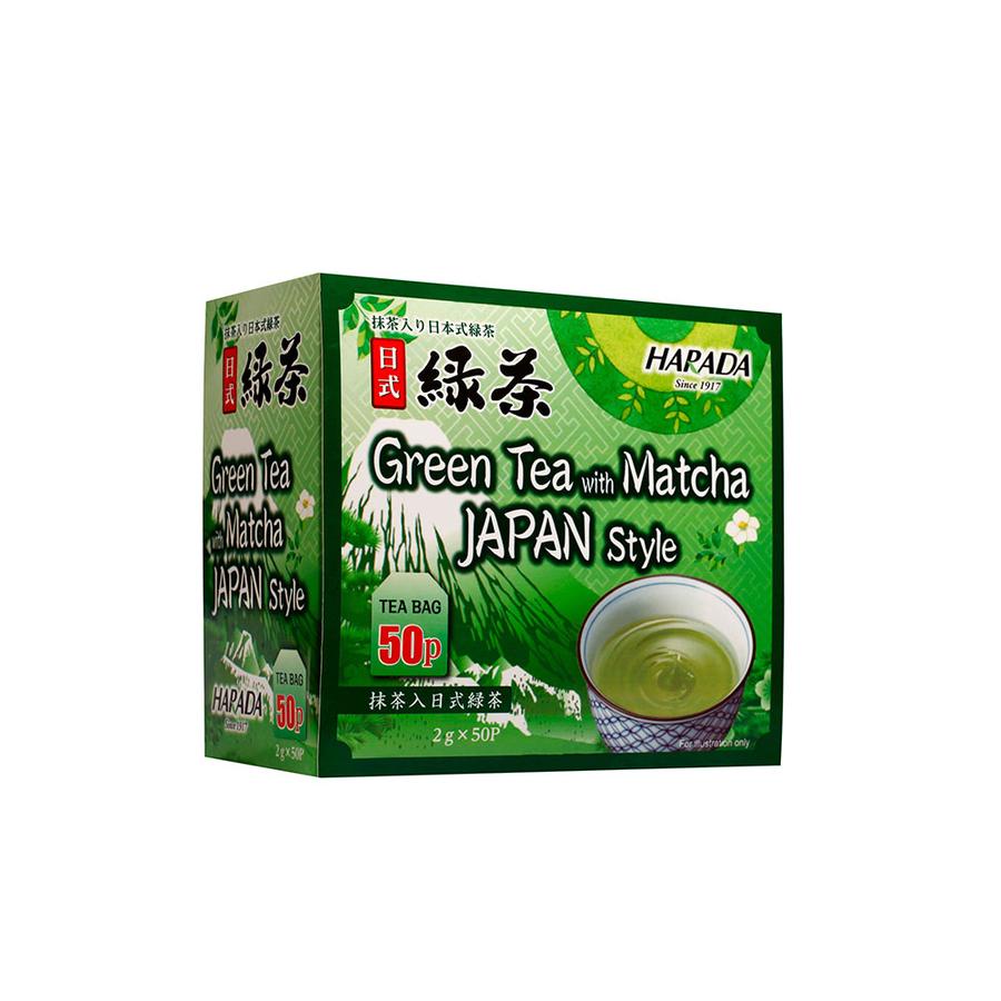 日本德用抹茶入日式绿茶50片一盒Japan Harada Green Tea With Matcha