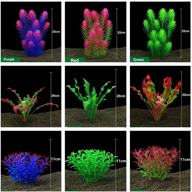 Plastic Artificial Aquarium Plant Decoration Underwater Grass Fish Tank Fake Water Plant