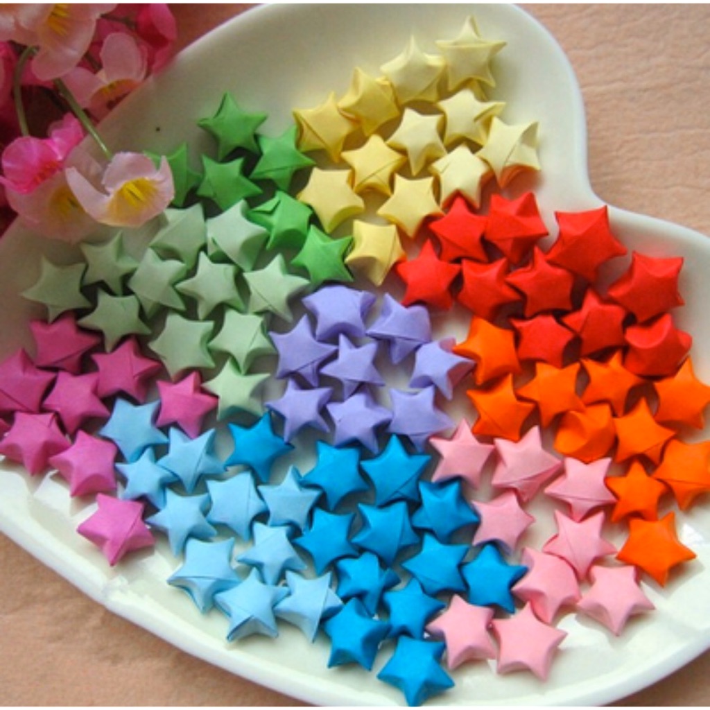 Origami Lucky Stars diy loved ones surprise Shopee Singapore