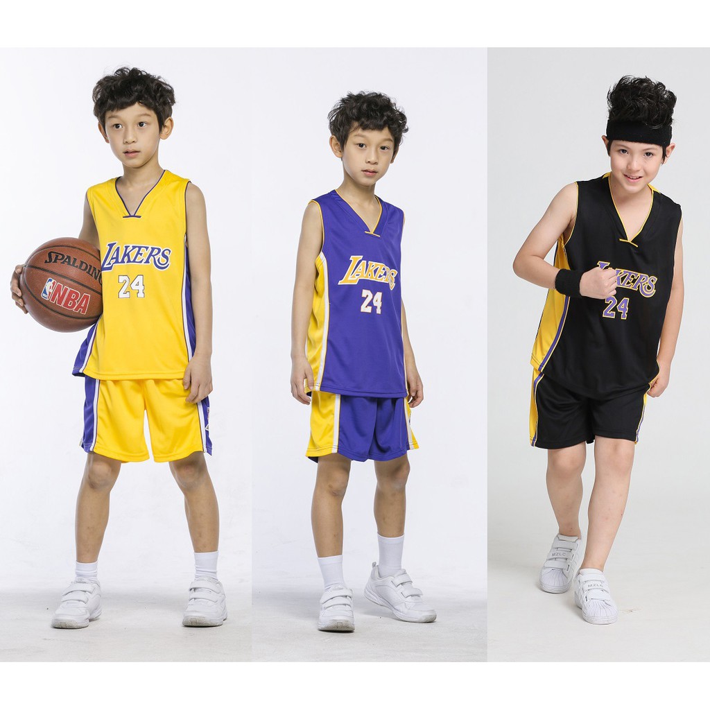 24 Kobe Bryant Kids Basketball Sport Suit Boys Clothes Set Chidren Basketball  Jersey + Short Pant Set - AliExpress
