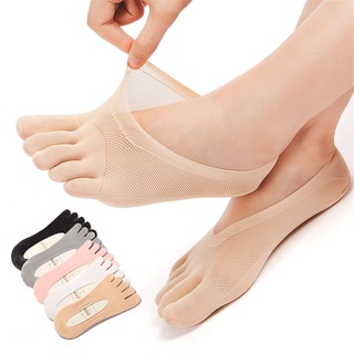 Summer Women Accessories Thumb Socks Split Toe Socks Breathable Shallow  Mouth Thin Sock Cotton Boat Socks