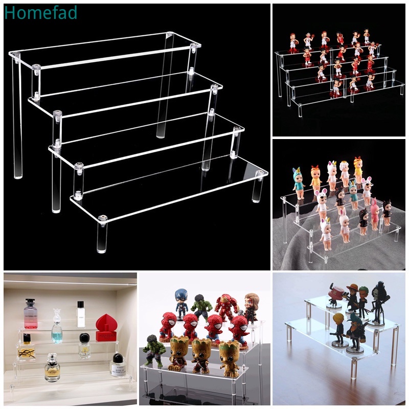 Stepped Plexi Riser Clear Cube Stands Acrylic Holder Hanger