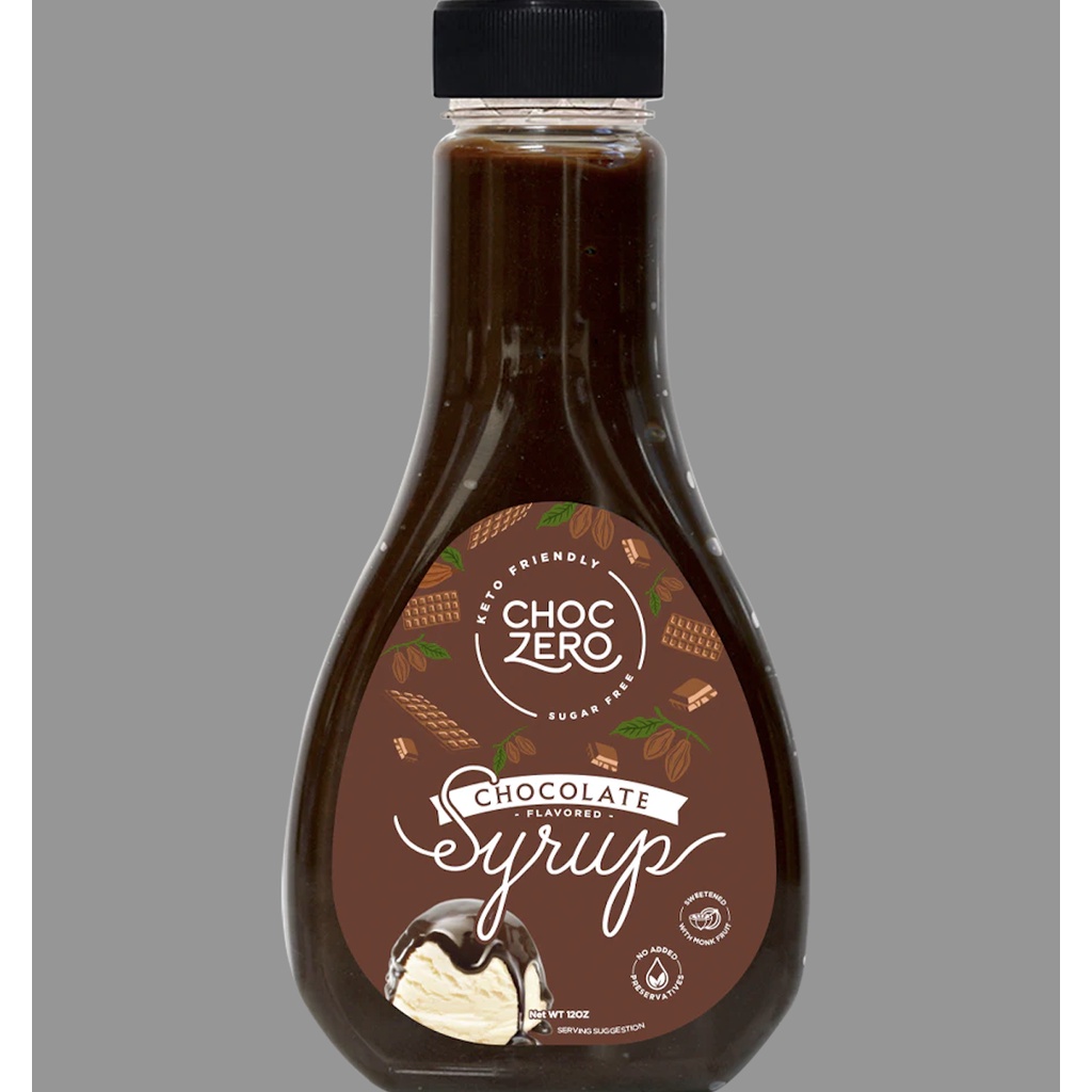 Unsweetened Chocolate Sauce - KETO Choczero Chocolate Syrup, Sugar-Free ...