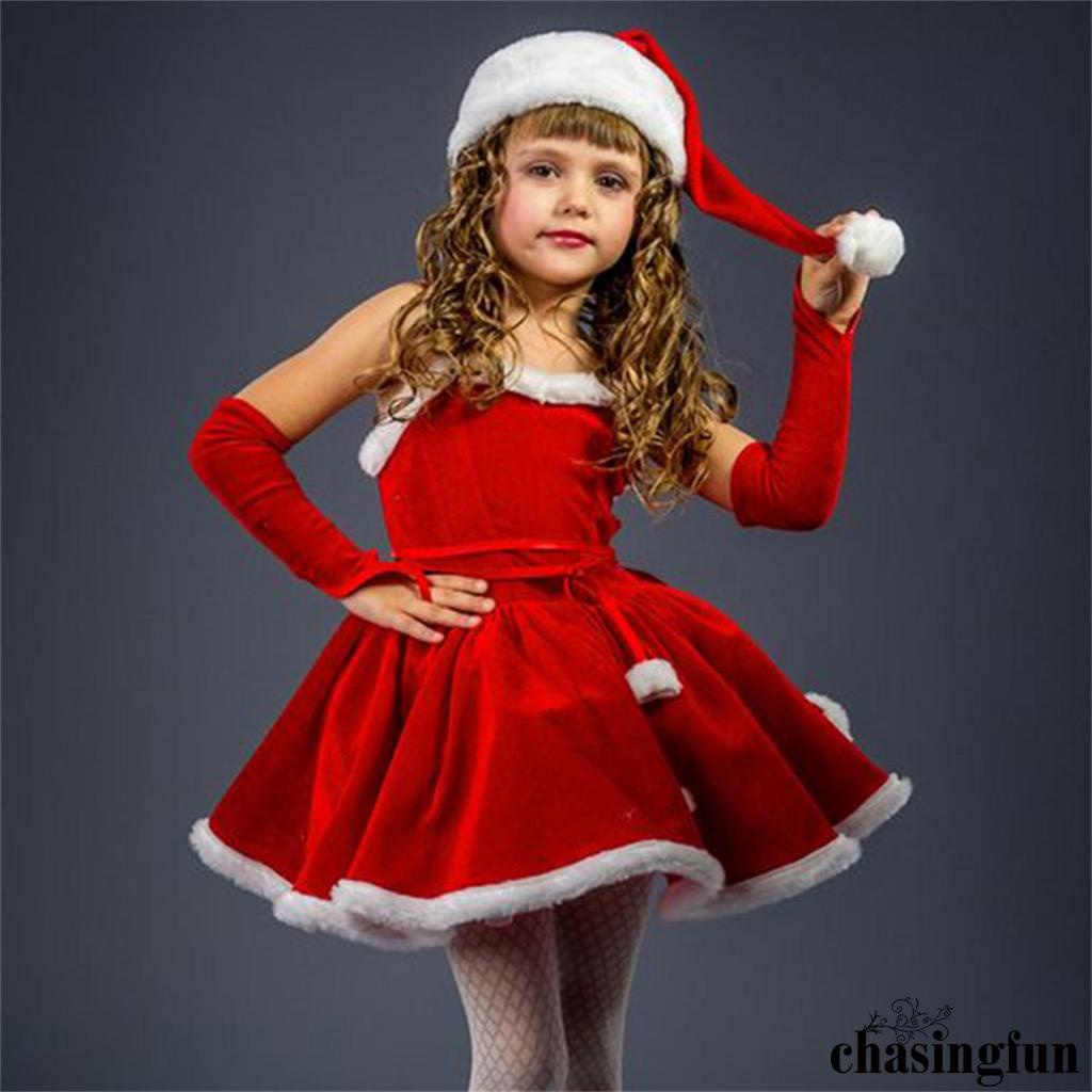 Christmas santa hot sale dress for girl