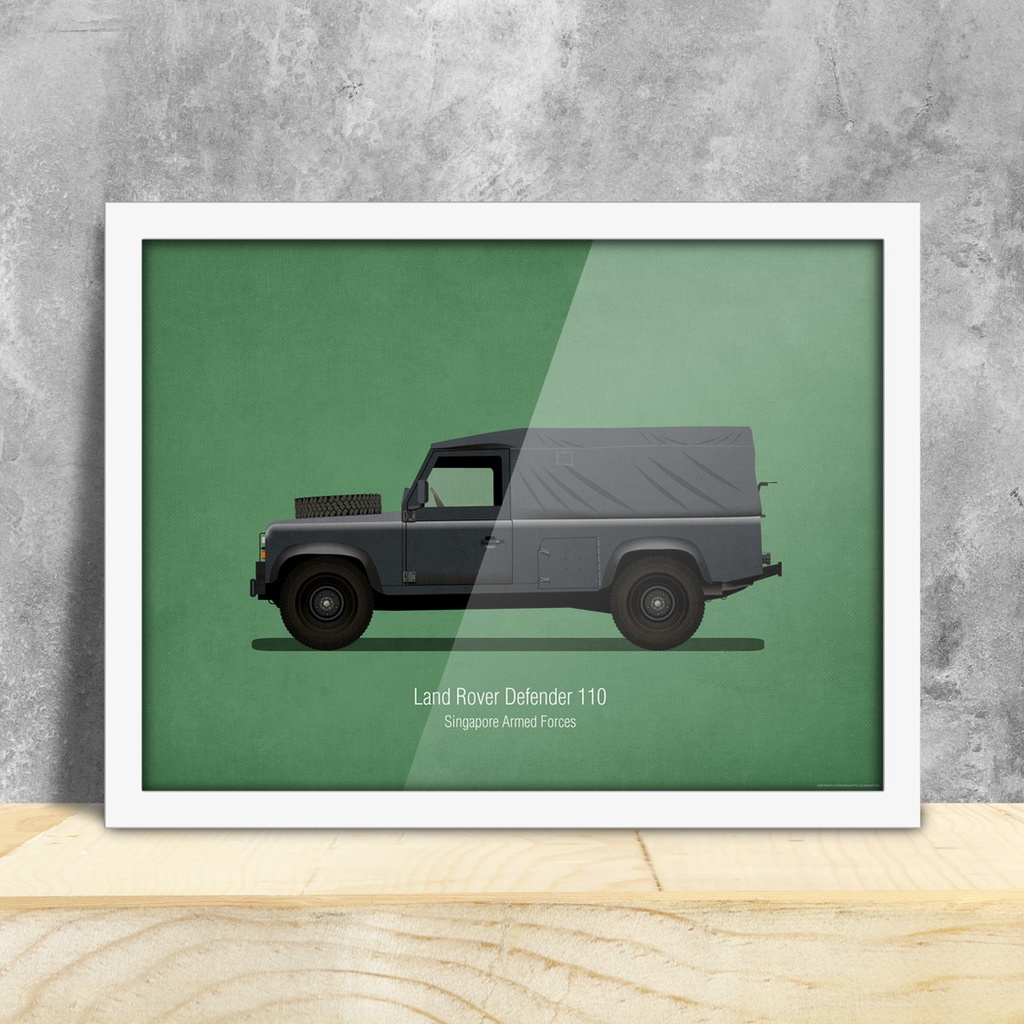 Singapore Yesteryear - Saf Land Rover Transportation Art Decor Poster ...