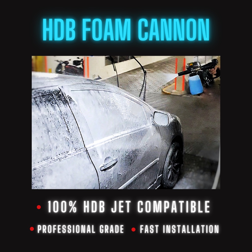 Car Snow Foam Cannon - HDB/MSCP Washing Bay Compatible / Car Wash