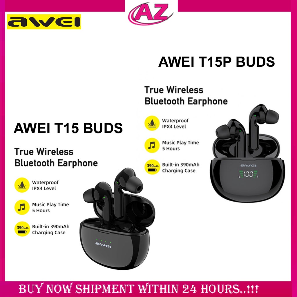 AWEI Newest T15 T15P Bluetooth 5.0 Headset TWS Wireless Earphones