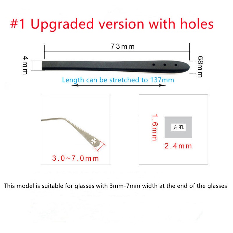 Ready Stock Ear Spectacles Comfort Silicone Hook Sunglasses Set Soft ...