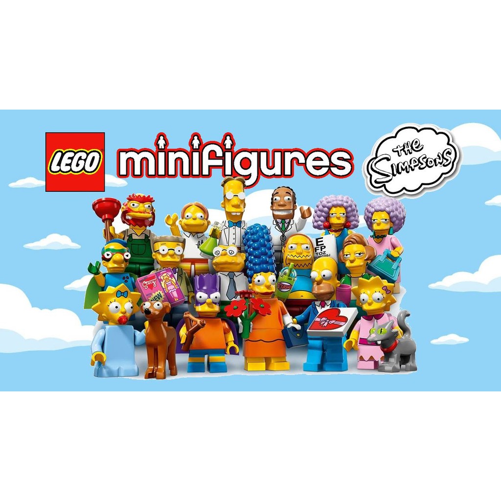 Lego simpsons minifigures complete set hotsell