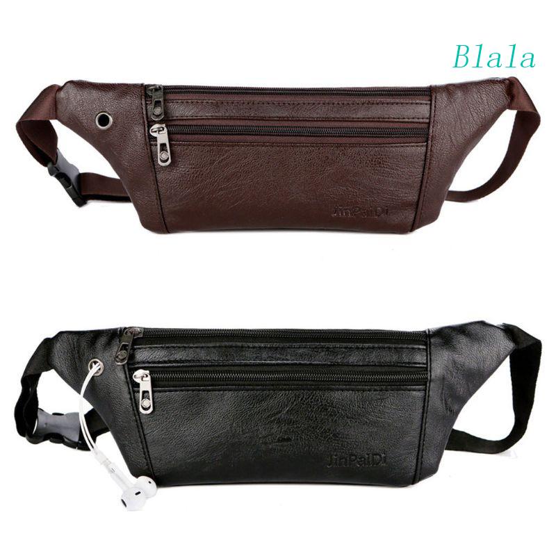 Mens black leather deals fanny pack