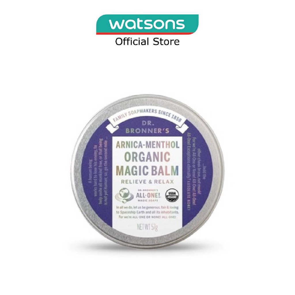 DR BRONNER'S Arnica Menthol Organic Magic Balm 57g Shopee Singapore
