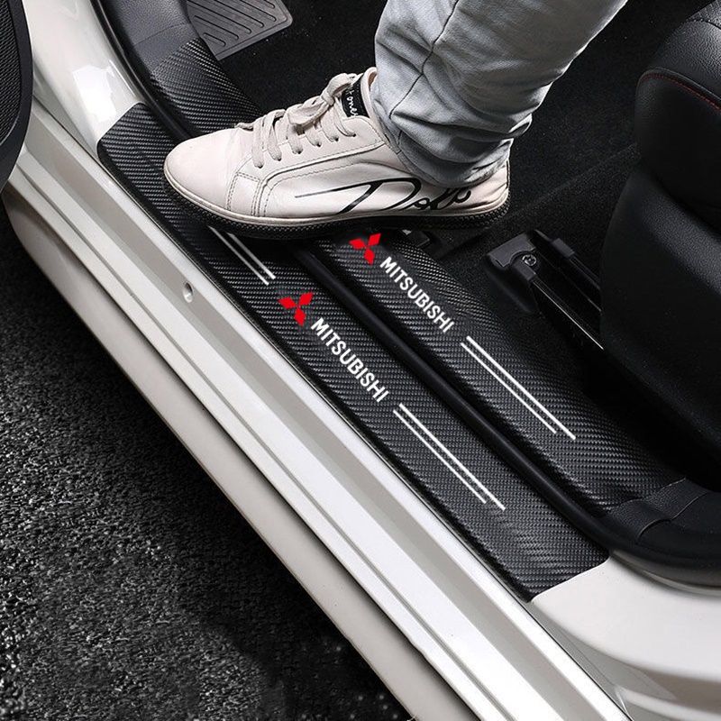 3D Carbon Fiber Sticker Protector Strip Auto Door Sill Sticker for ...