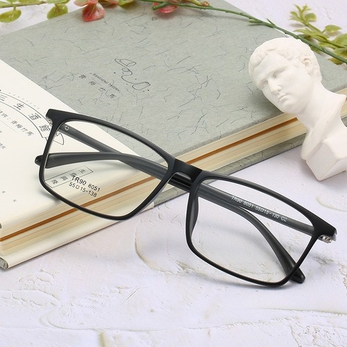 Finished myopia glasses widened large frame square glasses frame Anti