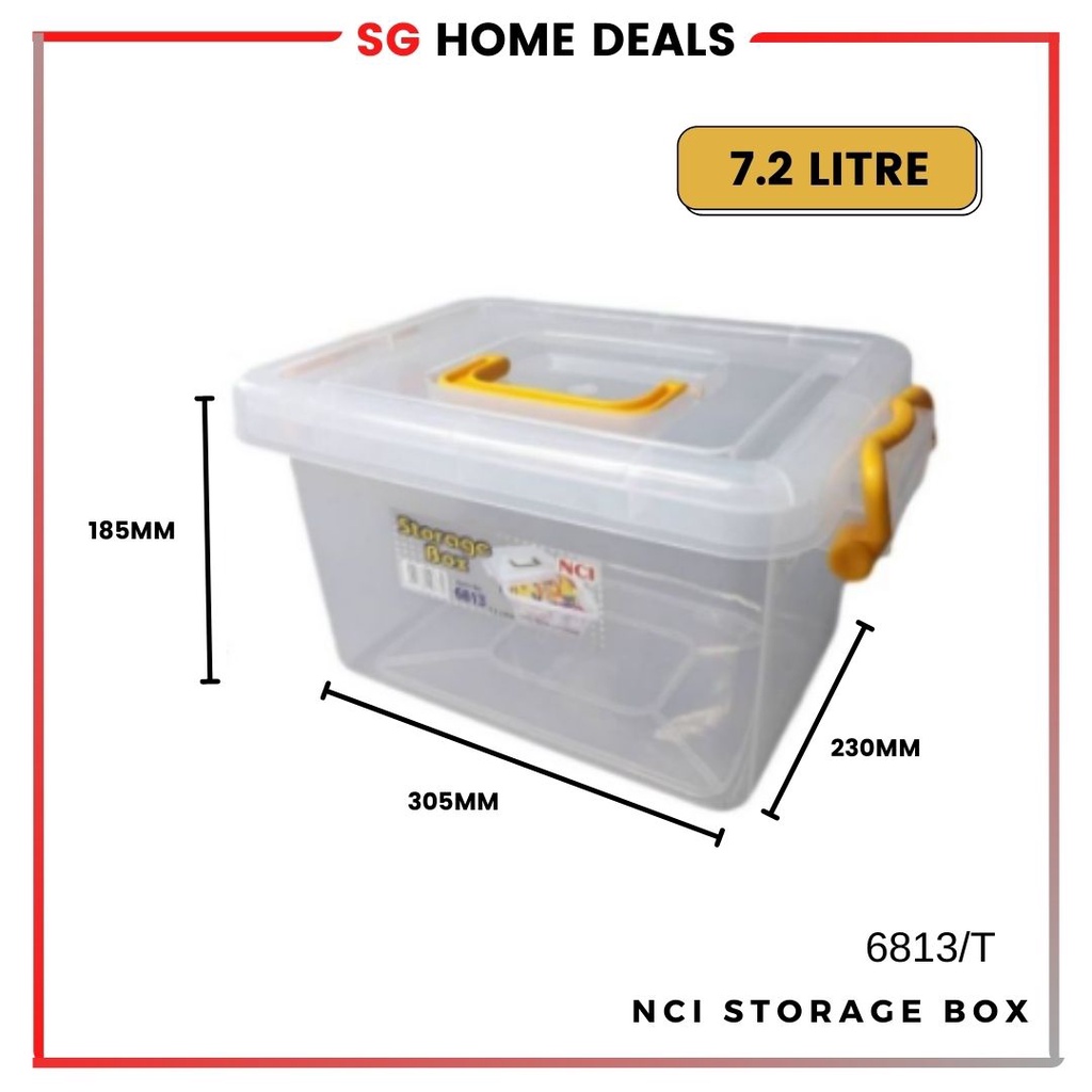 [SG STOCKS] Transparent NCI Storage Box, High Quality Plastic, Storage ...