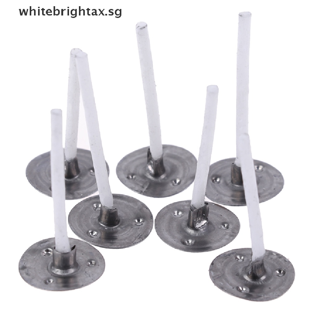 // MYSG // 100Pcs Candles Mold Wick Tabs EcoFriendly Candle Sustainer