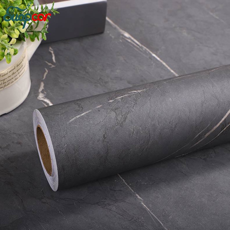 Thick Matte Gray Marble Sticker Waterproof Sticker Wallpaper Self ...