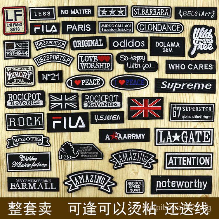【COD & Ready Stock】Embroidery Patch Iron Patch Badges Sew Applique Diy ...