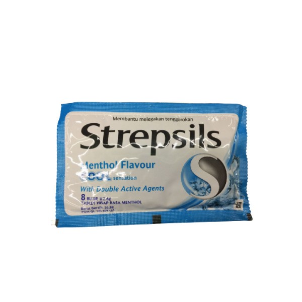 Strepsil Cool Pouch P.1X8'S / Permen Pelega Tenggorokan / Pereda Batuk / Pelega Tenggorokan - Gambar 3