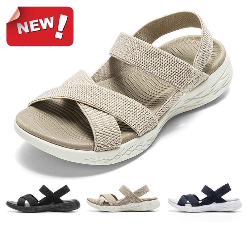 Summer Flat Sandals Women Light Comfort Thicken Bottom Outdoor Casual ...
