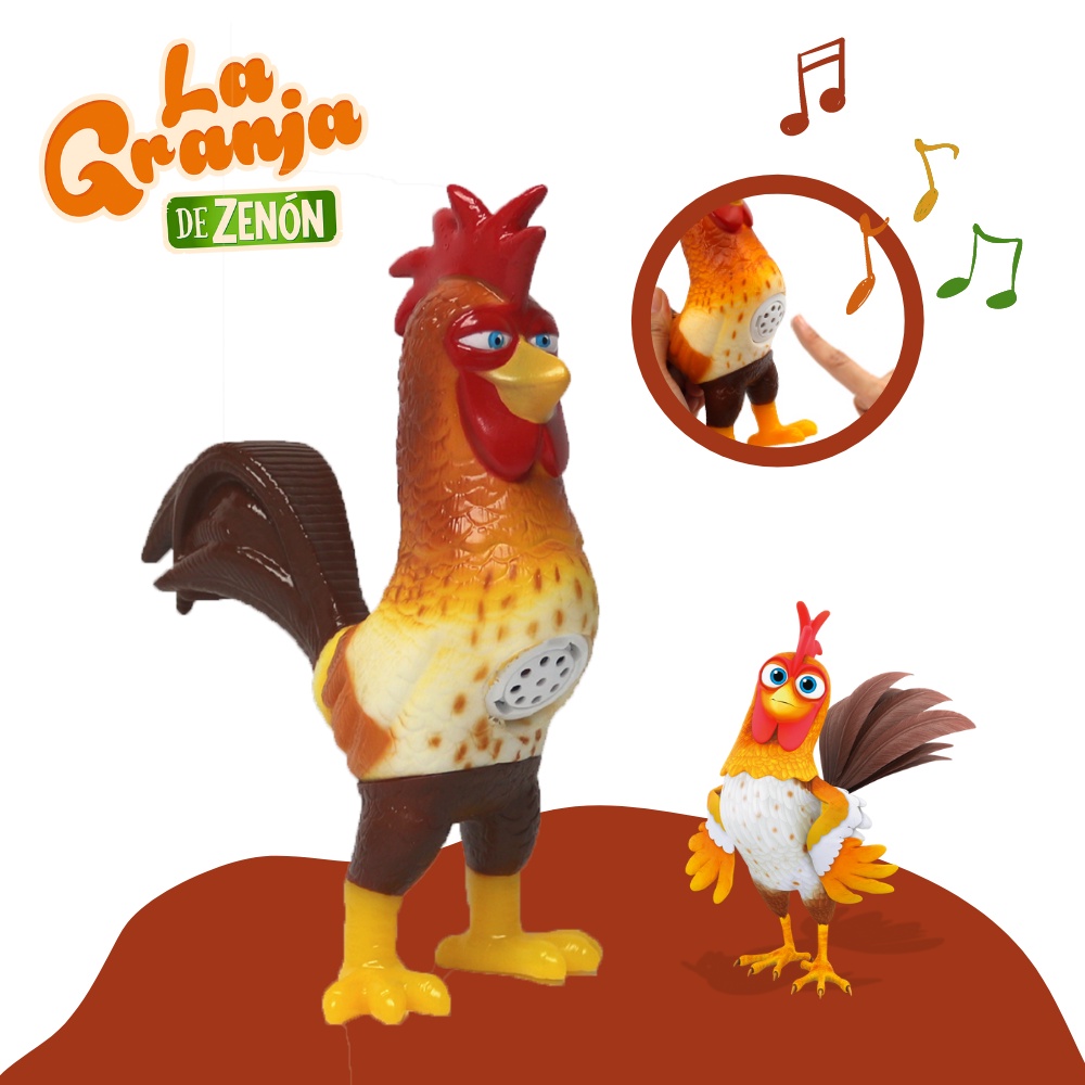 La Granja De Zenon Gallo Bartolito 8 in. Musical Plush Granja De Zenon El