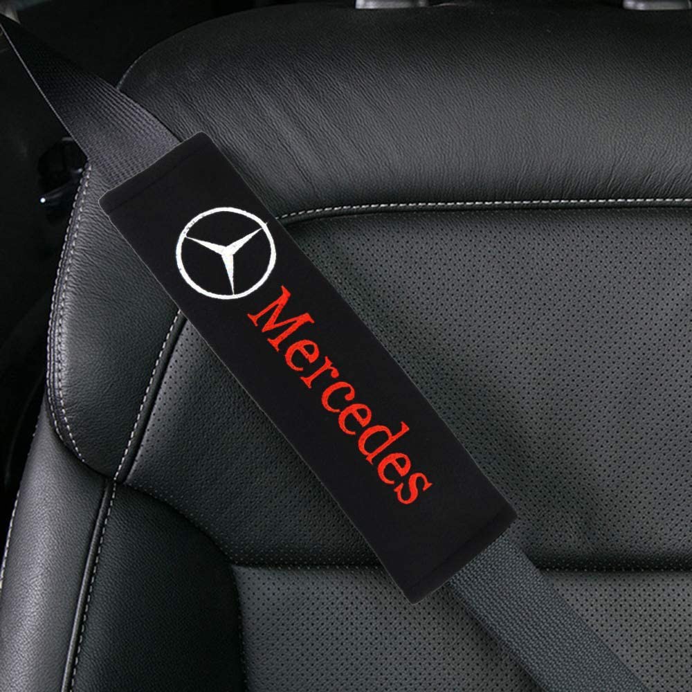 2 Pcs For Mercedes Benz C200 E A B S Class W205 W204 W212 GLE GLC Seat Belt Cover Protect Logo Safety Belt Shoulder Strap Pads Shopee Singapore