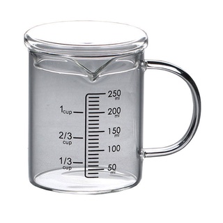 Newness Glass Measuring Cup with Handle, 500 ML (0.5 Liter, 2 Cup) Mea —  CHIMIYA