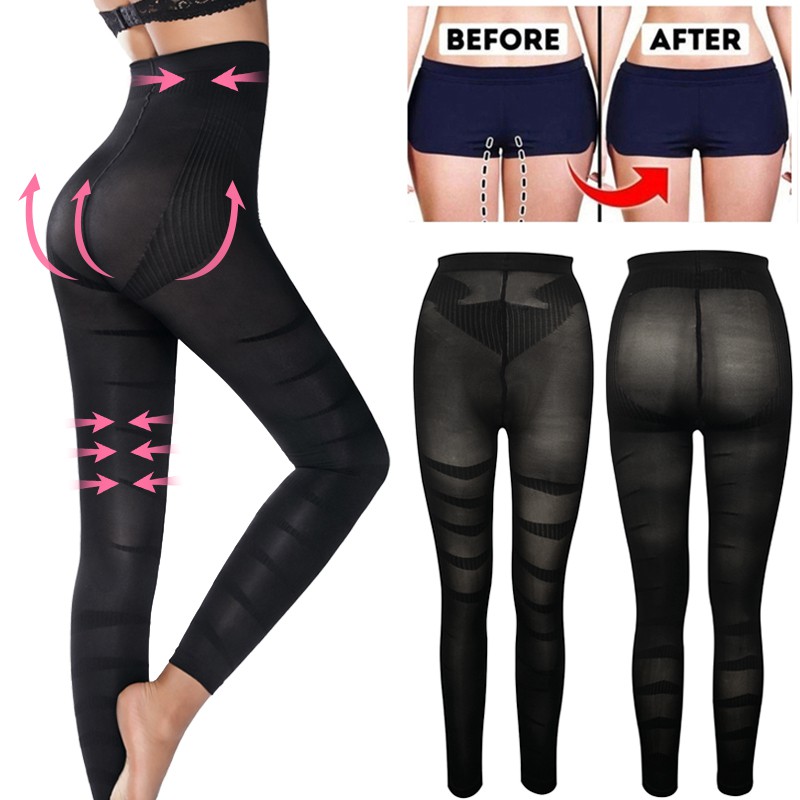 Leg Shapewear Body Shaper Anti Cellulite Compression Leggings Women  Slimming Sheath Thigh Sculpting Slimmer Waist Traine