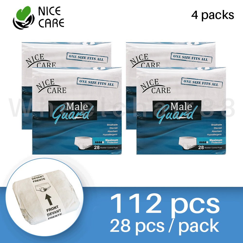 Incontinence Pads (Men), Super Absorbent, Breathable, Discreet, Anti