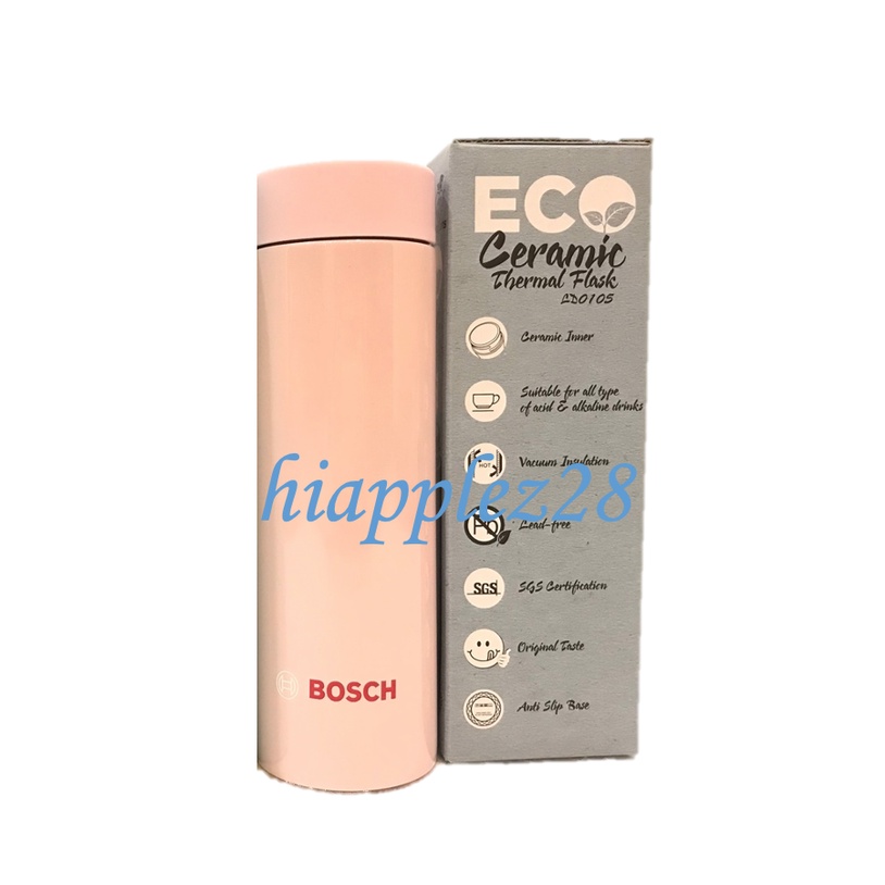 375ML Ceramic Thermal Flask Ecofriendly Bottle Pink Turquoise ECOFRIEND  BOSCH