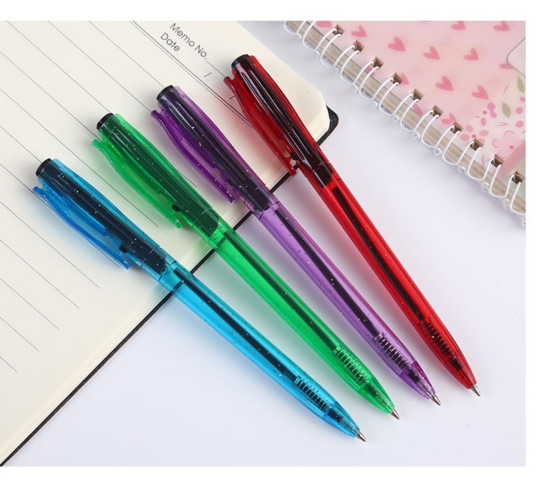 Office stationery ballpoint pen press boxed blue 0.7mm bullet point ...