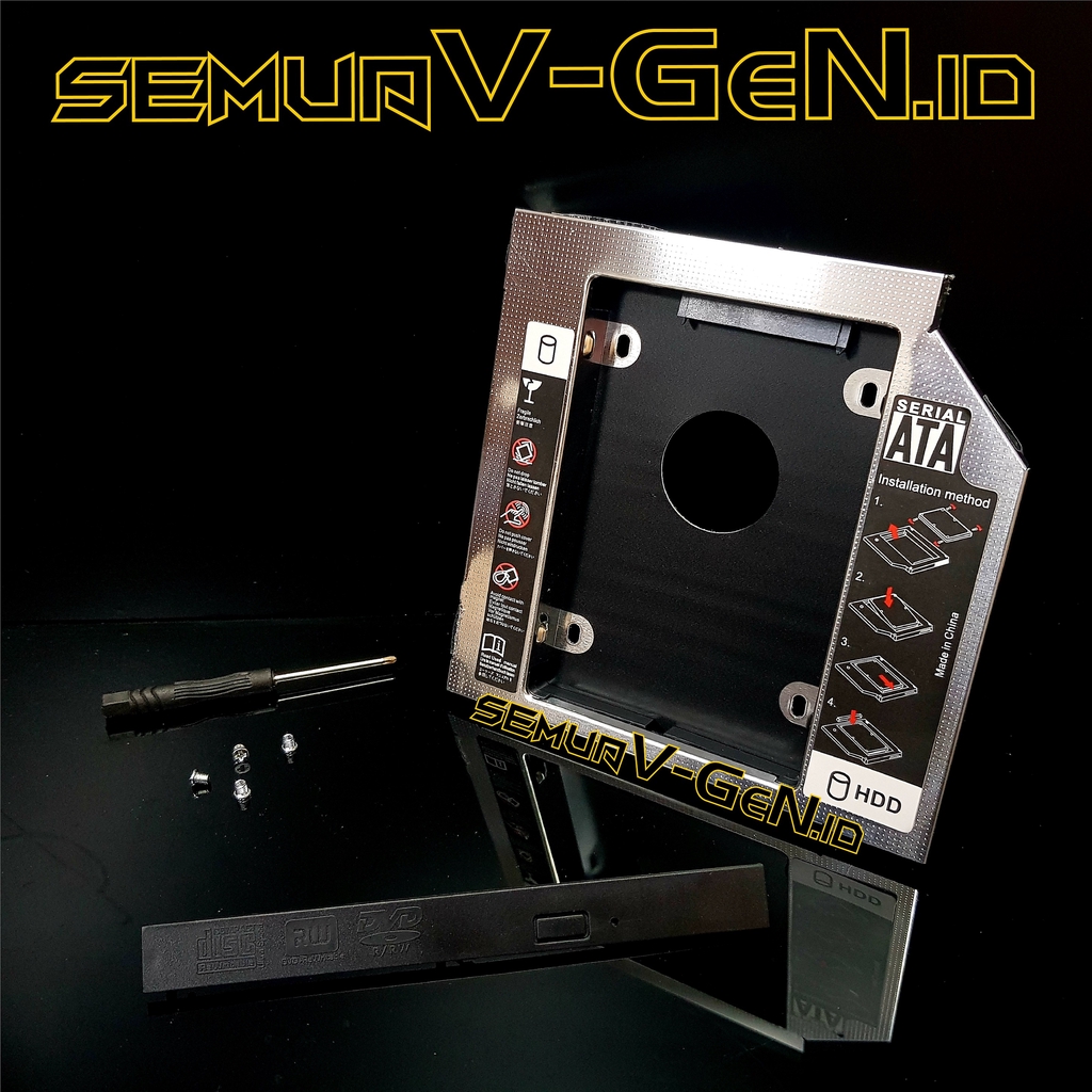 HDD Caddy 9.5 mm / 12.7mm | DVD to HDD | SATA to SATA | DVD to HDD