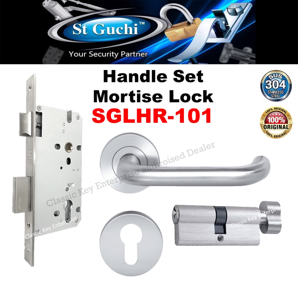 St Guchi mortise door lock set SGLHR 101 Lever handle SIRIM approved ...