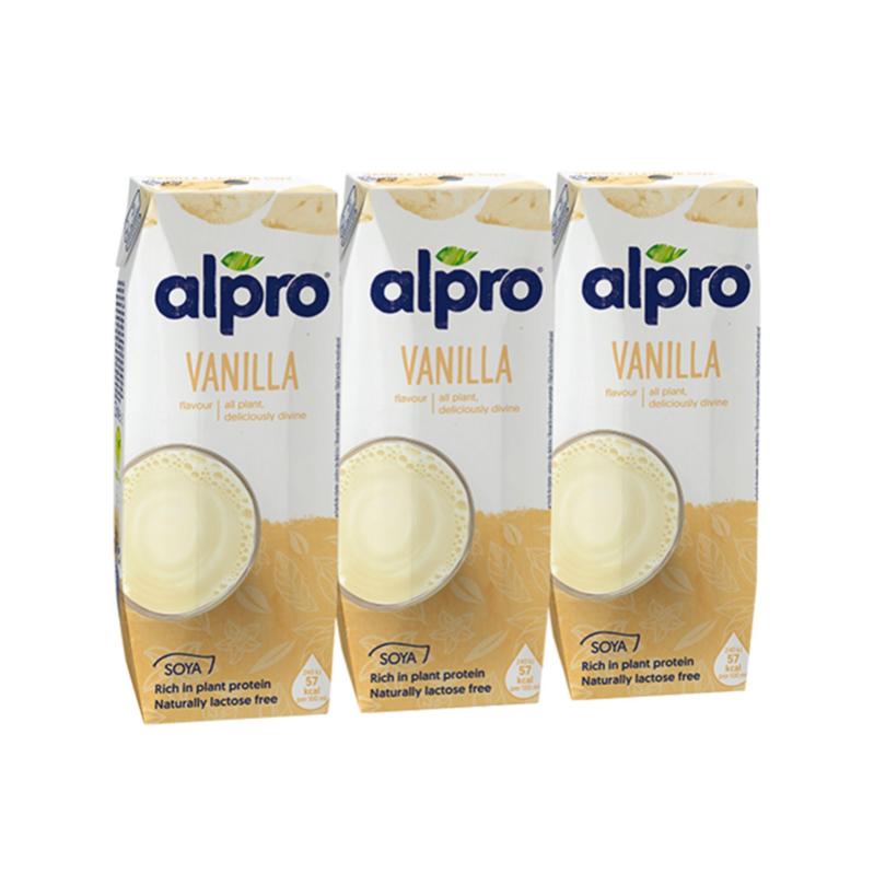 Alpro Soya Milk Vanilla 250ml X 3 Packs Shopee Singapore 0857